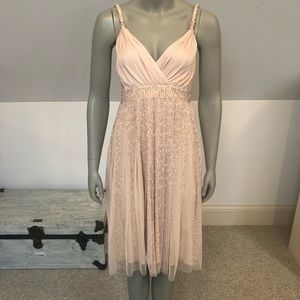 BCBG Blush sequin dress